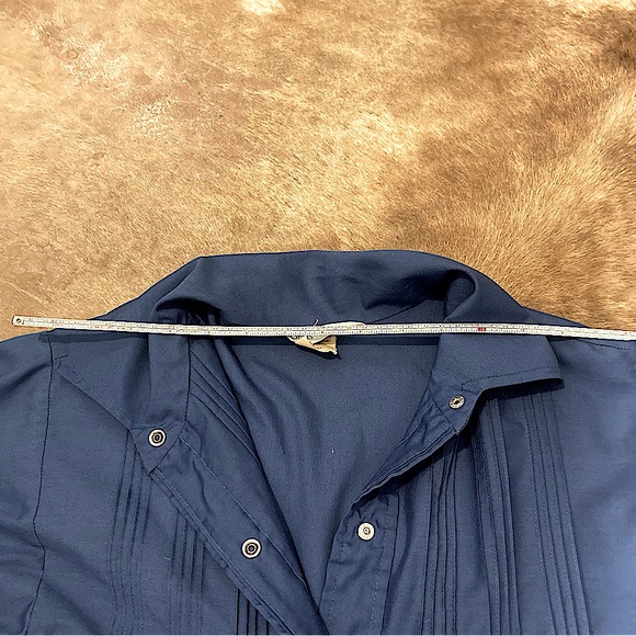 Vintage Models Coat Blue Maxi Button Down Dress- 10 - Picture 3 of 7